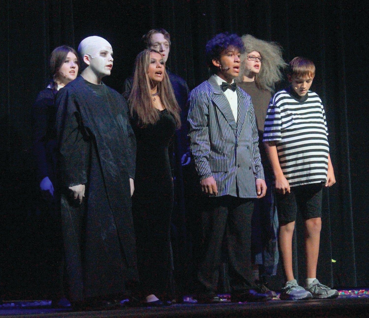 The Addams family during their opening number.
